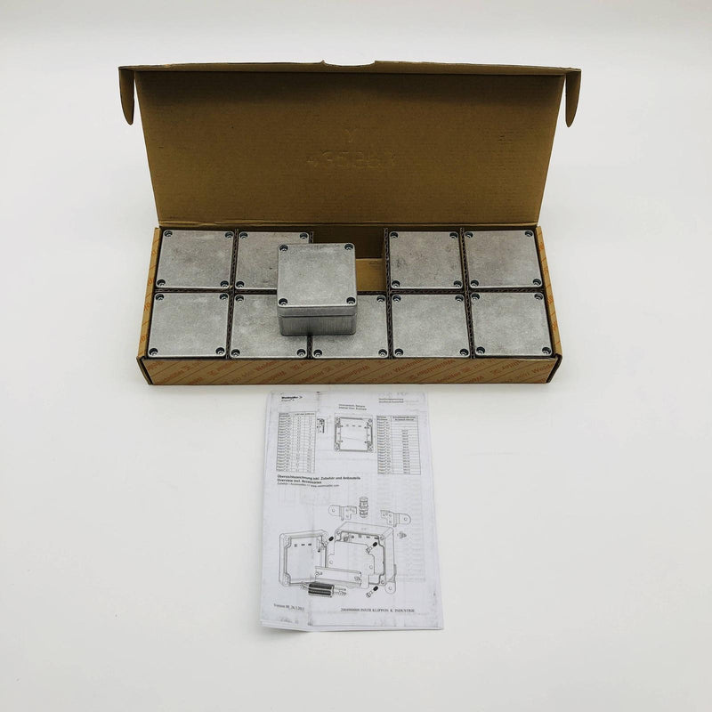 10pk Weidmuller 0342000000 Aluminum Enclosure Empty Housing Klippon K1 7