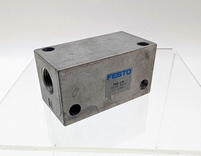 Festo VAD-3/8 Vacuum Generator 3/8" Female Thread 1.5 to 10bar 19294 A408 1