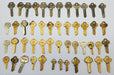 Keys for Crafting 50 Gold Tone Keys Eagle Sargent Corbin Jewelry & Art Rusty 1