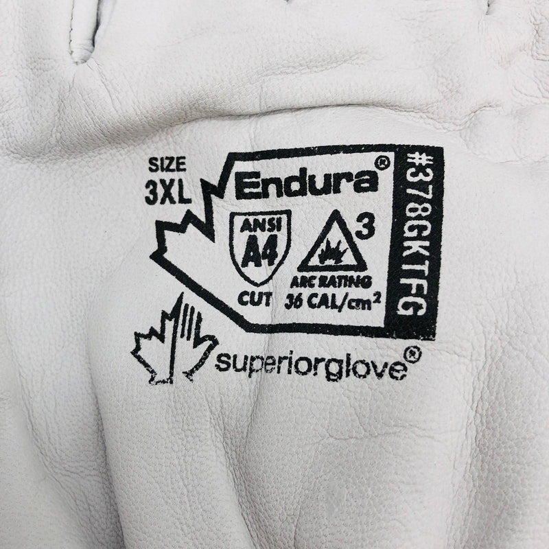 Superior 378GKTFG-3XL Leather Driver Glove Sz 3x Endura Goat Grain Arc Flash 1pr 2