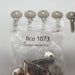 5x Ilco 1073 Key Blanks For Fraim Padlocks Nickel Plate Over Brass NOS 4