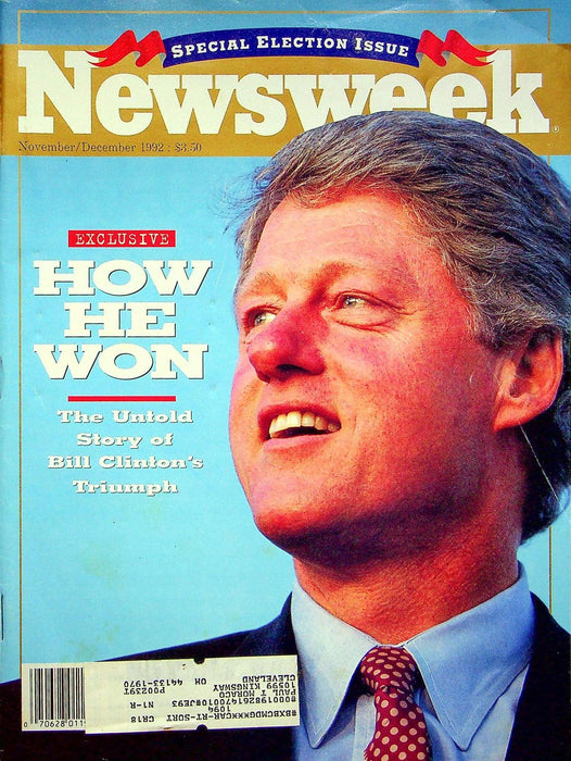 Newsweek Magazine November/December 1992 Bill Clinton Wins Presidency Special 1