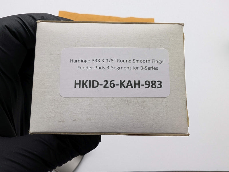 Hardinge B33 3-1/8" Round Smooth Finger Feeder Pads 3-Segment for B-Series