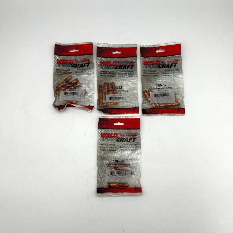 WeldCraft 10N32 Collet Body for 3/32" 2.4mm Copper for Tig Welding Lot of 20
