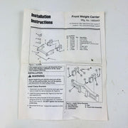 Simplicity 1693443 Front Weight Carrier Hitch Assembly 1719361 OEM New NOS 3