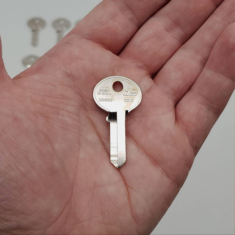 1x Ilco X1000G Key Blank for Older Corbin Utility Locks Nickel Plated 5 Pin 1