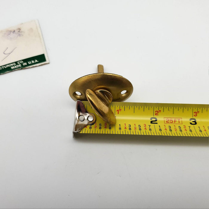 Quincy MortiseThumb Turn Satin Brass 1-3/4" Plate 1" L x 0.2 " D Spindle No 79 7