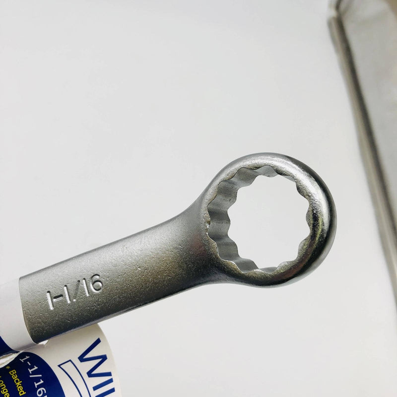 Williams 11134 Combination Wrench 1-1/16 12pt Standard Satin Chrome 14-1/4" OAL 5
