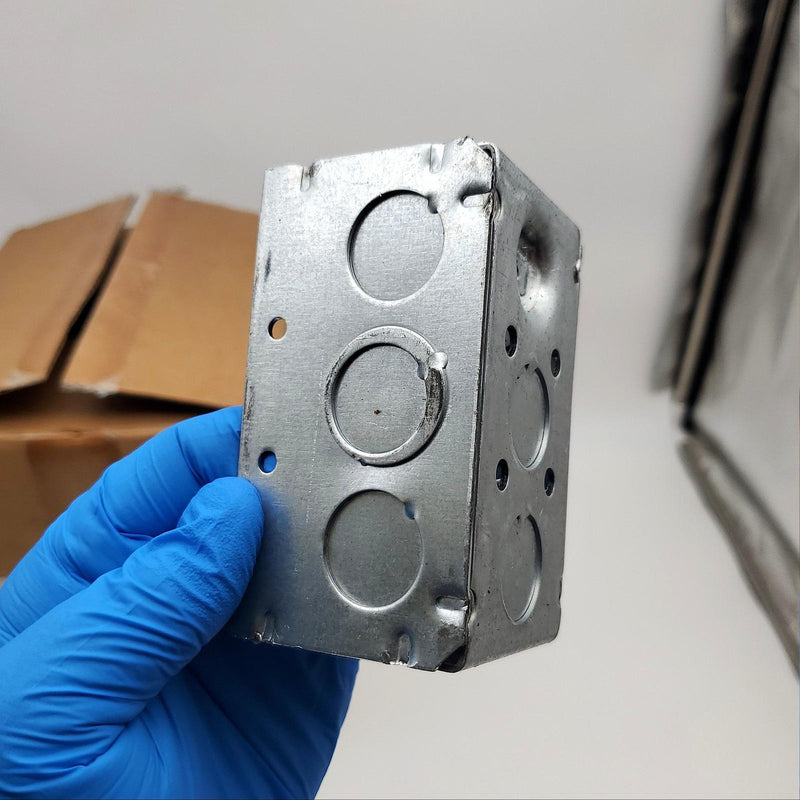 Appleton 4SSL-EK Handy Box 4" x 2-1/8" x 2-1/8" Deep Pack w/ Knockouts Box of 50 2