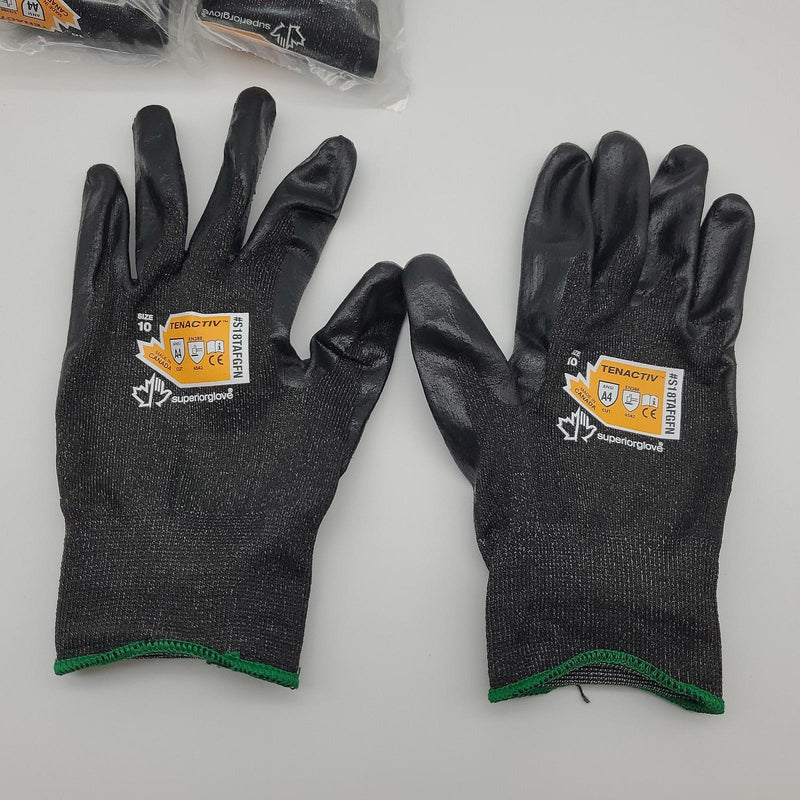 TenActiv ESD A4 Cut Resistant Gloves XL Nitrile Dipped S18TAFGFN 3 Pairs 2