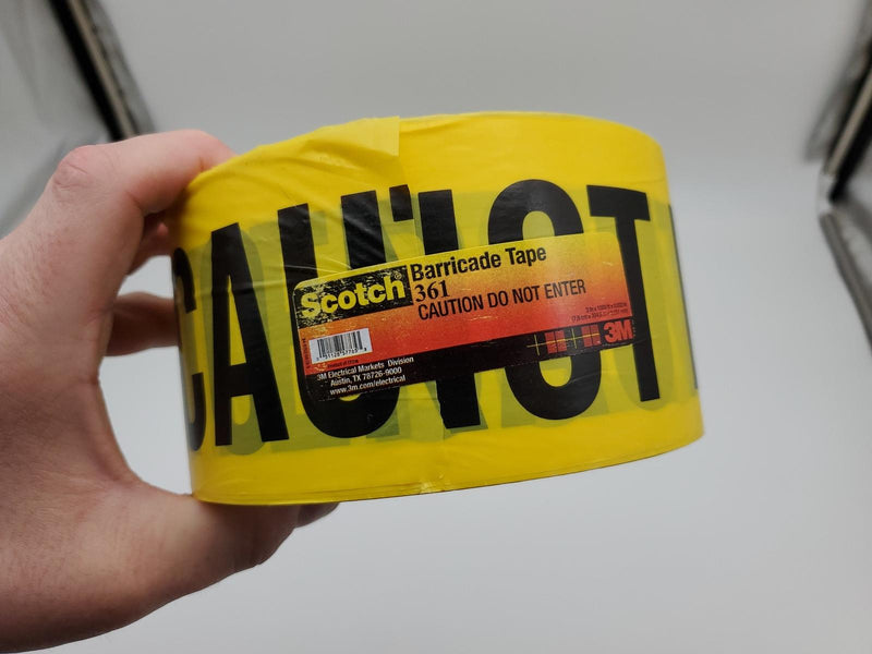 Scotch Barricade Tape 361 3in x 1000ft Caution Do Not Enter 3 Rolls 4