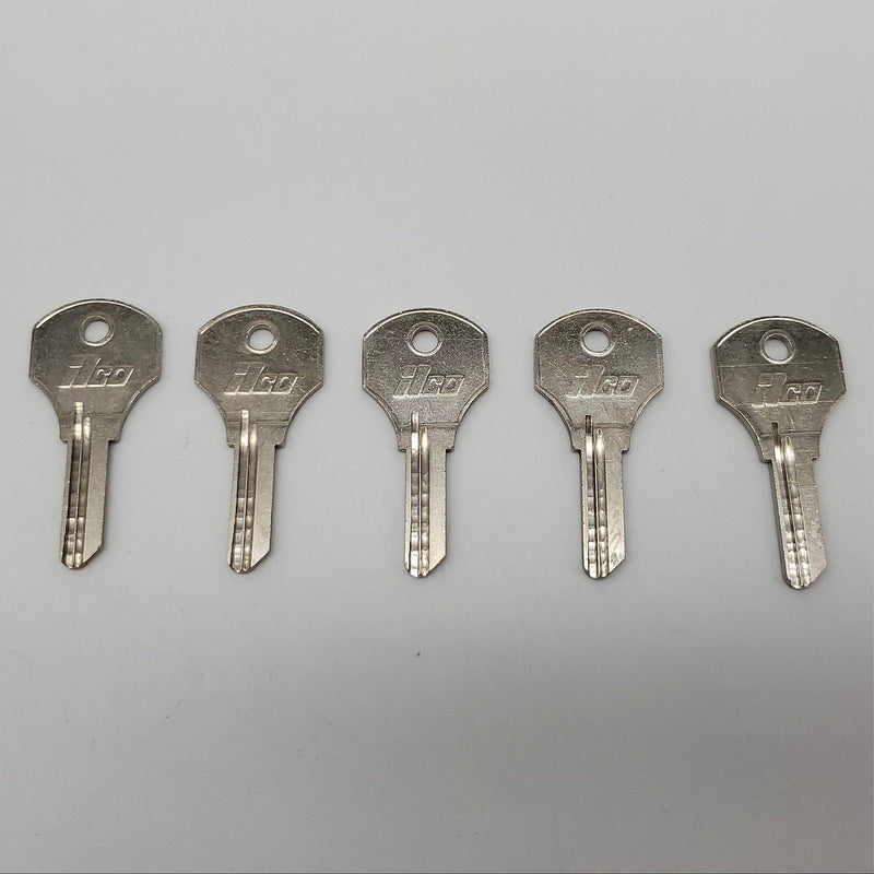 5x Ilco 1000 XK Key Blanks For Some Corbin Desk Locks Nickel Plated 3