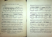 1912 When I Get You Alone Tonight Vintage Sheet Music Large Fred Fischer Goodwin 2
