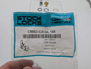 National C8053 Cam Lock Bright Nickel 1-3/16" L 3/4" Dia Keyed Alike 4