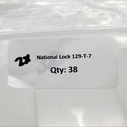 2x National Lock 129-T-7 Trunk Keys .053"T x .30"W Flat Steel NOS 3