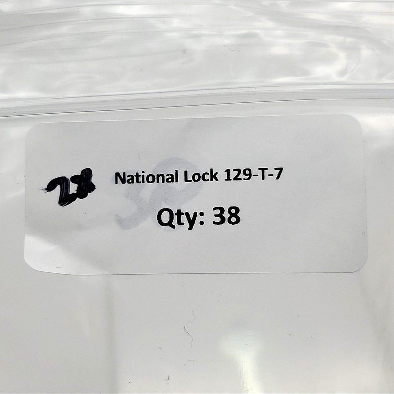 2x National Lock 129-T-7 Trunk Keys .053"T x .30"W Flat Steel NOS 3