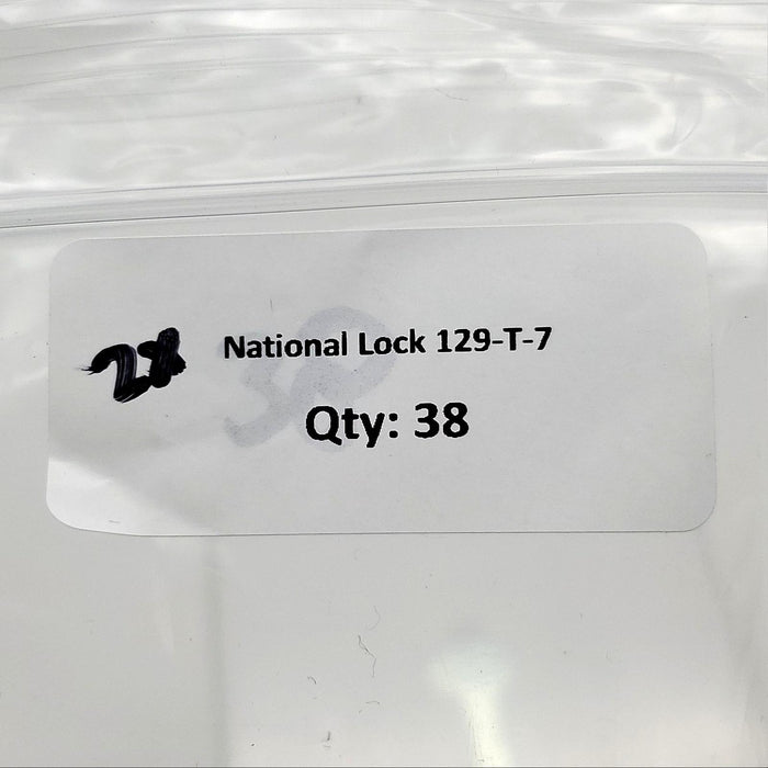 2x National Lock 129-T-7 Key Blanks Trunk Key .053"T x .30"W Flat Steel NOS 3