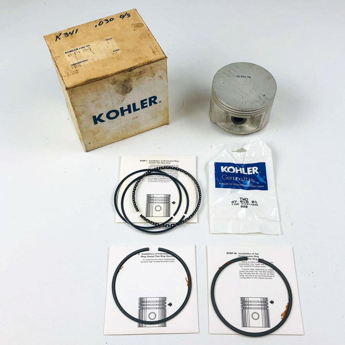 Kohler 4587415S Piston and Piston Ring Set 4510813 OEM NOS Replaces 4587415 1