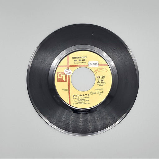 Eumir Deodato Rhapsody In Blue Super Strut Single Record CTI Records 1973 OJ 16 1