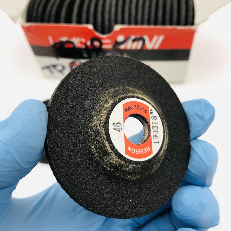 Nippon Resibon MS-58X3X9.53 Grinding Wheel 58mm X 3mm X 9.53mm 80 Grit Pk of 25 3