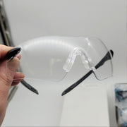 Pyramex SB8810S Safety Glasses Clear Lens and Black Gray Temples Pack of 12 1