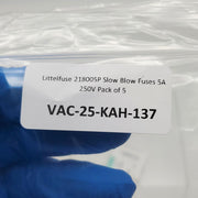 Littelfuse 218005P Slow Blow Fuses 5A 250V Pack of 5 4