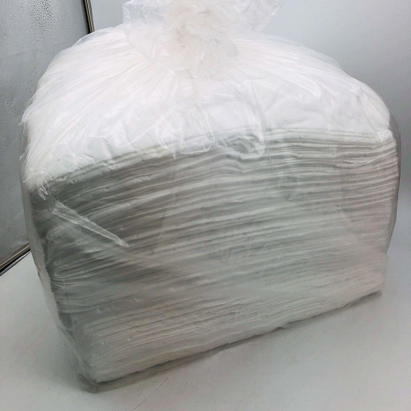 SpillTech WPF200S Oil Only Absorbent Pad Pack of 200 19” x 15” White Lightweight 5