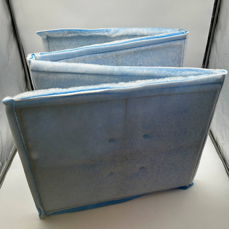 6pk AAF Amerseal 523-782-304 Link Air Filter 20" x 96" 4-Panel 3-Ply Blue Merv 8