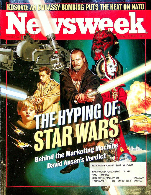 Newsweek Magazine May 17 1999 Star Wars The Phantom Menace Movie George Lucas 1