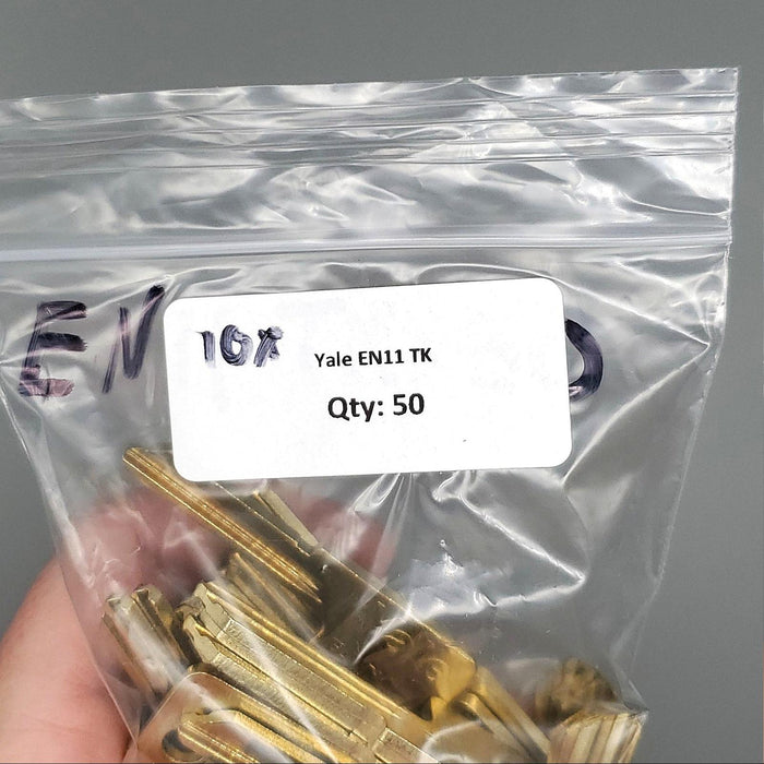 10x Yale EN11 TK Key Blanks TK Keyway Nickel Silver 6 Pin NOS 3