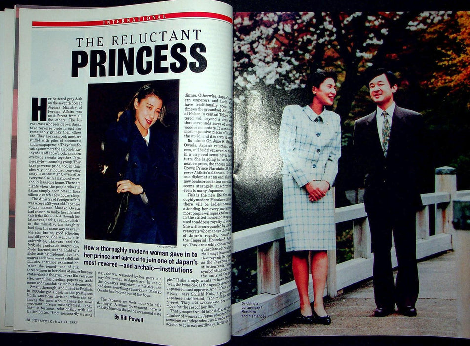 Newsweek Magazine May 24 1993 Japan Empress Masako Owada Reluctant Royal Bride 4