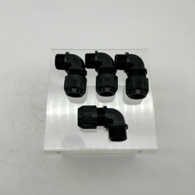 Thomas & Betts 4970NM Strain Relief Cord Connector 3/4" 90 Degree Non Metal 4pk 7