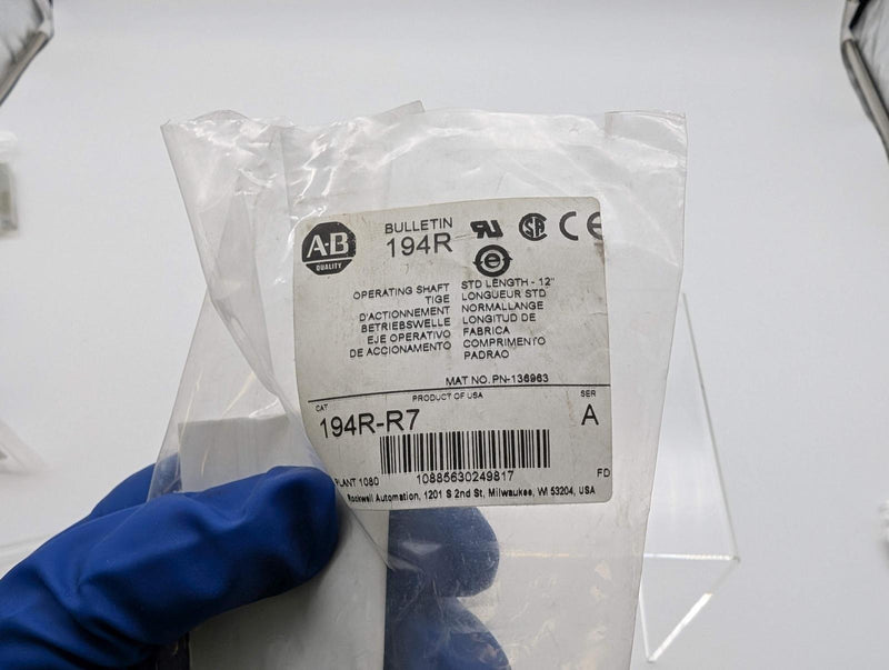 Allen Bradley 194R-R7 Operating Shaft for Disconnect Switch 12" 5