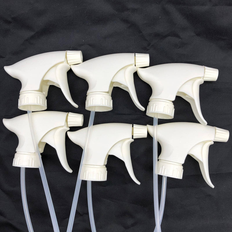6pk White Plastic Trigger Sprayer Replacement Nozzle 9in Standard GFL 110190 1