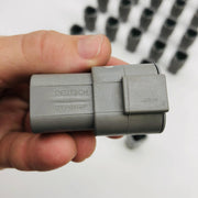 TE Connectivity DTP04-4P Receptacle Connector 4 Pin Grey Wire to Wire Pack of 25 3