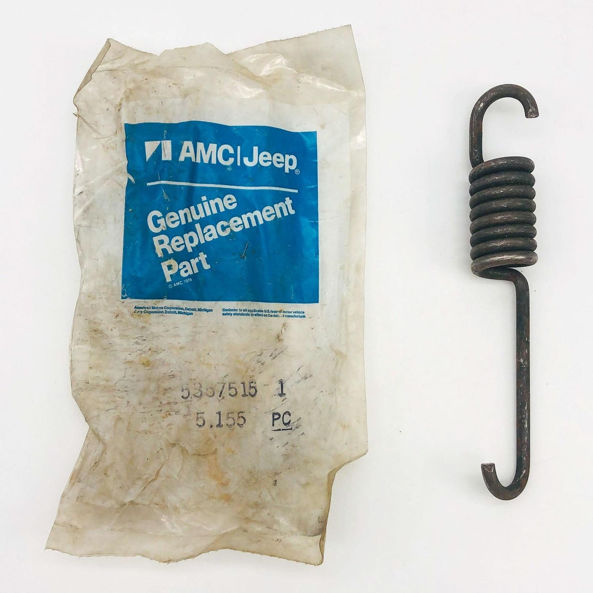 AMC Jeep 5357515 Spring for Pedal Clutch Linkage OEM NOS 1981-86 Cher ...