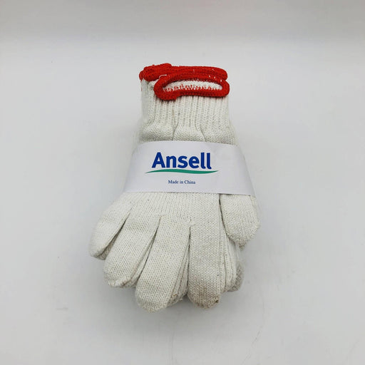 Ansell MultiKnit 76-400 Heavyweight Polycotton Gloves Size 7 Small White 12 Prs 2