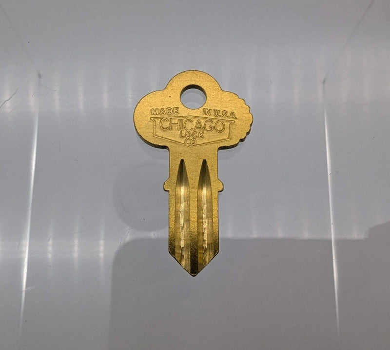 10x Chicago K2W Key Blanks K-2W Brass for K2W Keyway 5-Pin 1041N New Old Stock 1