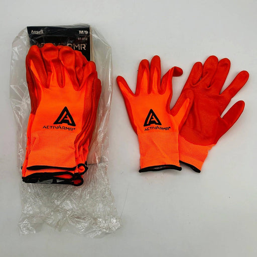 ActivArmr 97-012 Work Gloves Sz M/9 General Purpose Hi Viz Nitrile Foam 12 Pairs 1