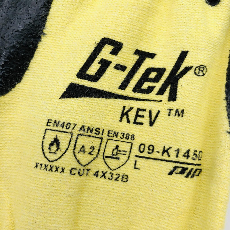 PIP 09-K1450 Work Gloves Size Large Cut Resistant A2 Black Nitrile Palm 12 Pairs 3