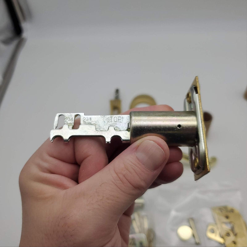 Schlage Entry Door Handlset Deadbolt & Thumbturn Brass F360V 2-3/8 to 2-3/4 BS 10