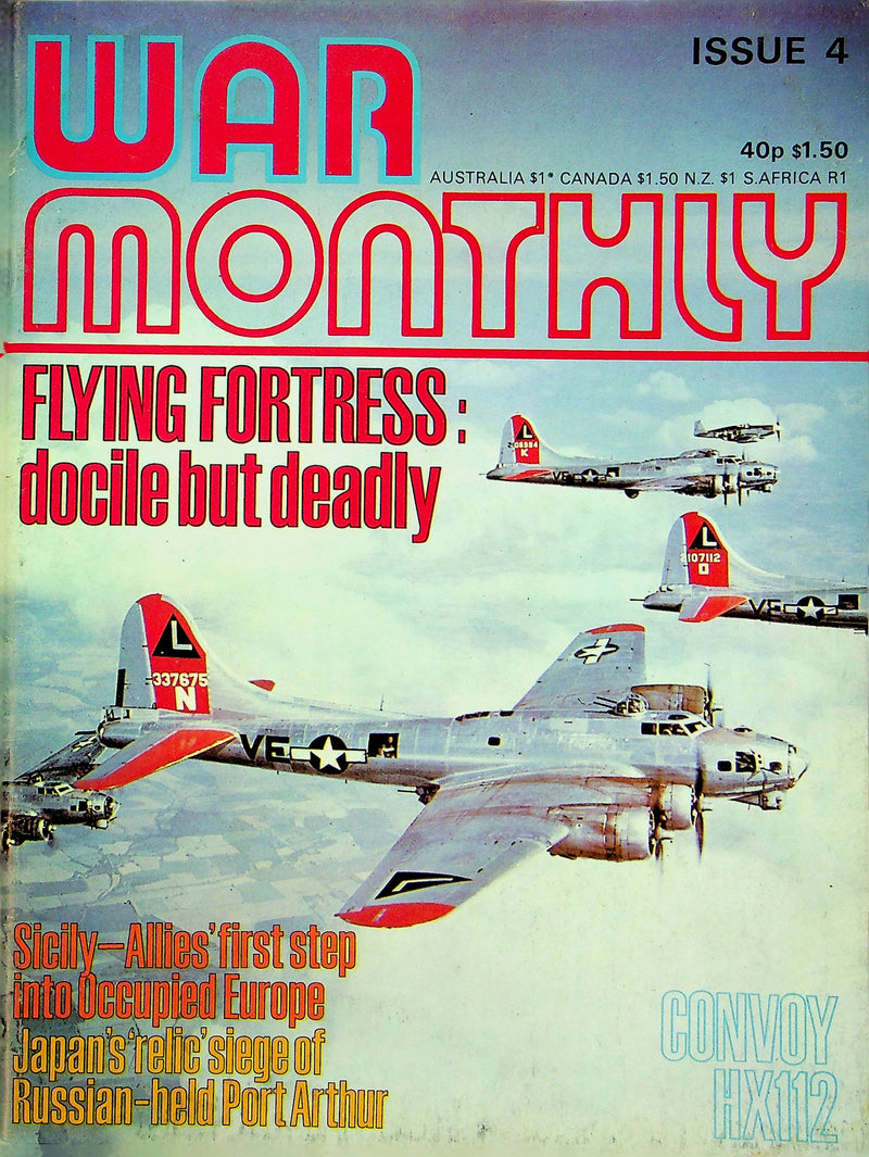 War Monthly Magazine July 1974 #4 Flying Fortress Sicily Occupied Europe Patton 1