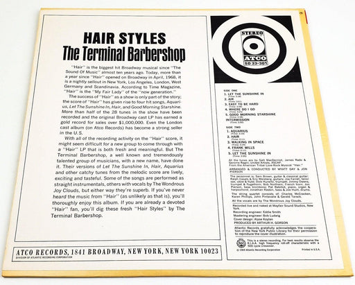 The Terminal Barbershop Hair Styles 33 RPM LP Record ATCO Records 1969 SD 33-301 2