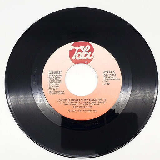 Brainstorm Lovin' Is Really My Game 45 RPM Single Record Tabu 1977 QB-10961 1