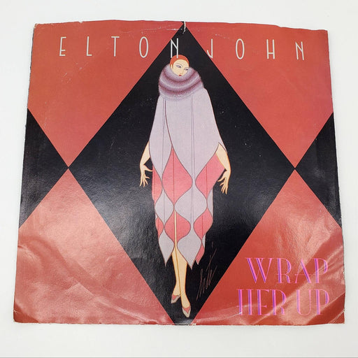 Elton John Wrap Her Up Single Record Geffen 1985 7-28873 1