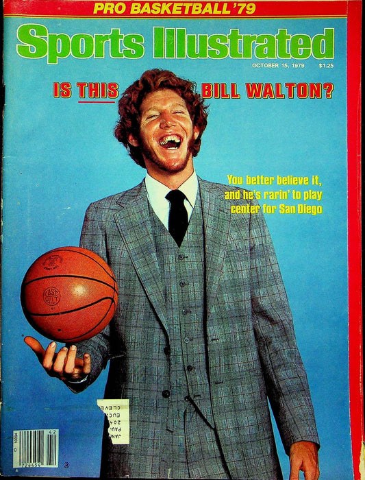 Sports Illustrated Magazine Oct 15 1979 Bill Walton San Diego Center