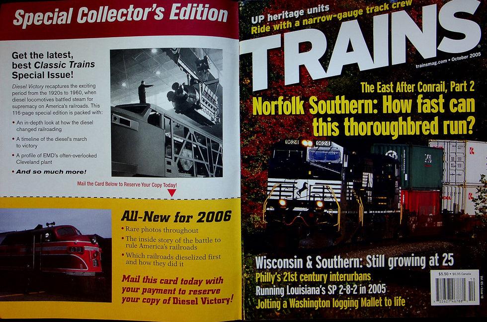 Trains Magazine October 2005 Vol 65 No 10 How Fast Can This Thoroughbred Run?