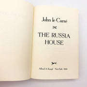 The Russia House Hardcover John Le Carre 1989 Spy Espionage Crime 1st Edition 7