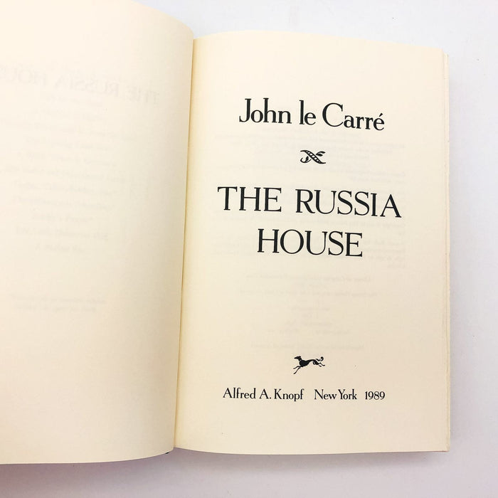 The Russia House Hardcover John Le Carre 1989 Spy Espionage Crime 1st Edition 7