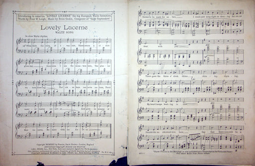 Sheet Music Three O'Clock In The Morning Dorothy Terriss Julian Robledo 1922 2